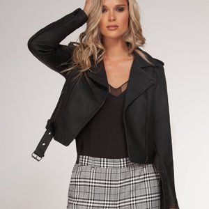 NWT Black Tape FAUX Snake Design Jacket (2120)